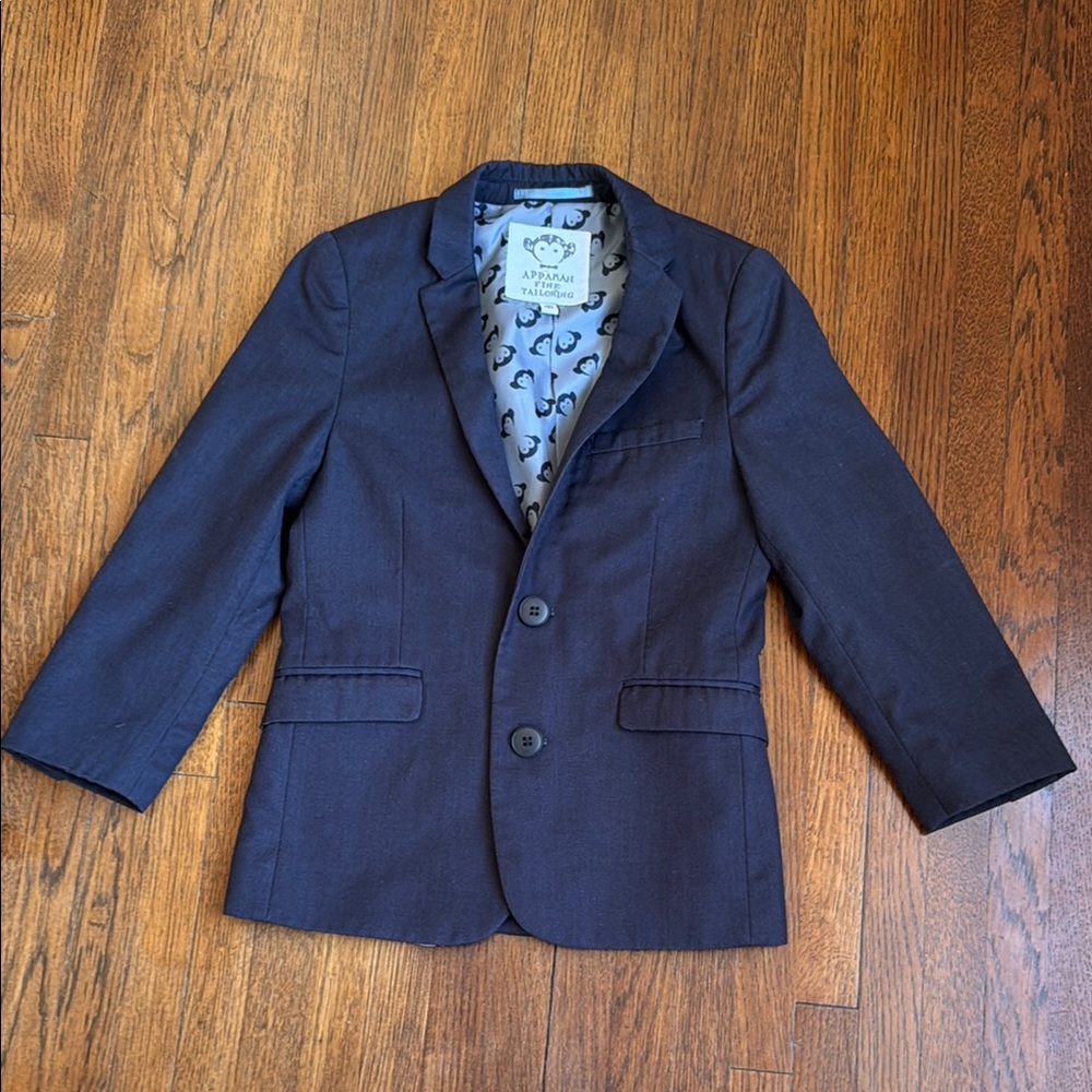 Appaman kids navy blazer suit coat, size 6